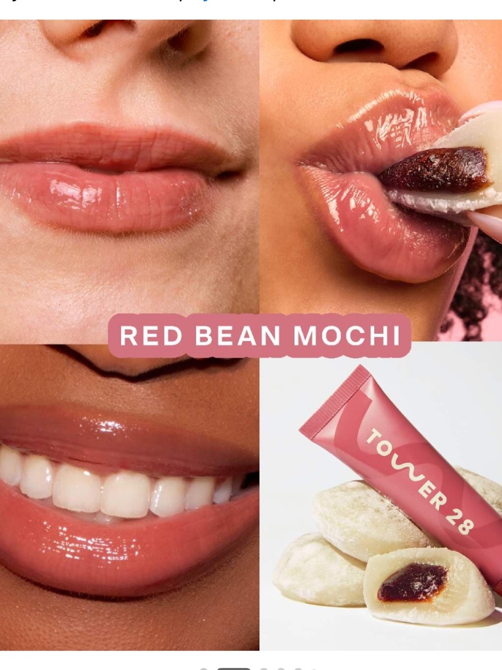 Tower 28 Red Bean Mochi Lip Softie lip tint balm